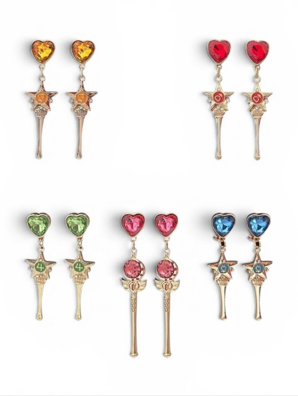 Pretty Guardian Sailor Moon Wands Earring Set - Picture 3 of 3